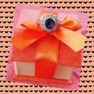 Sapphire Snowflake 925 Sterling Silver